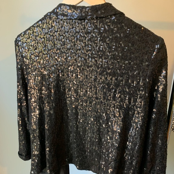 Beautiful light, black sequinned jacket - Picture 2 of 3